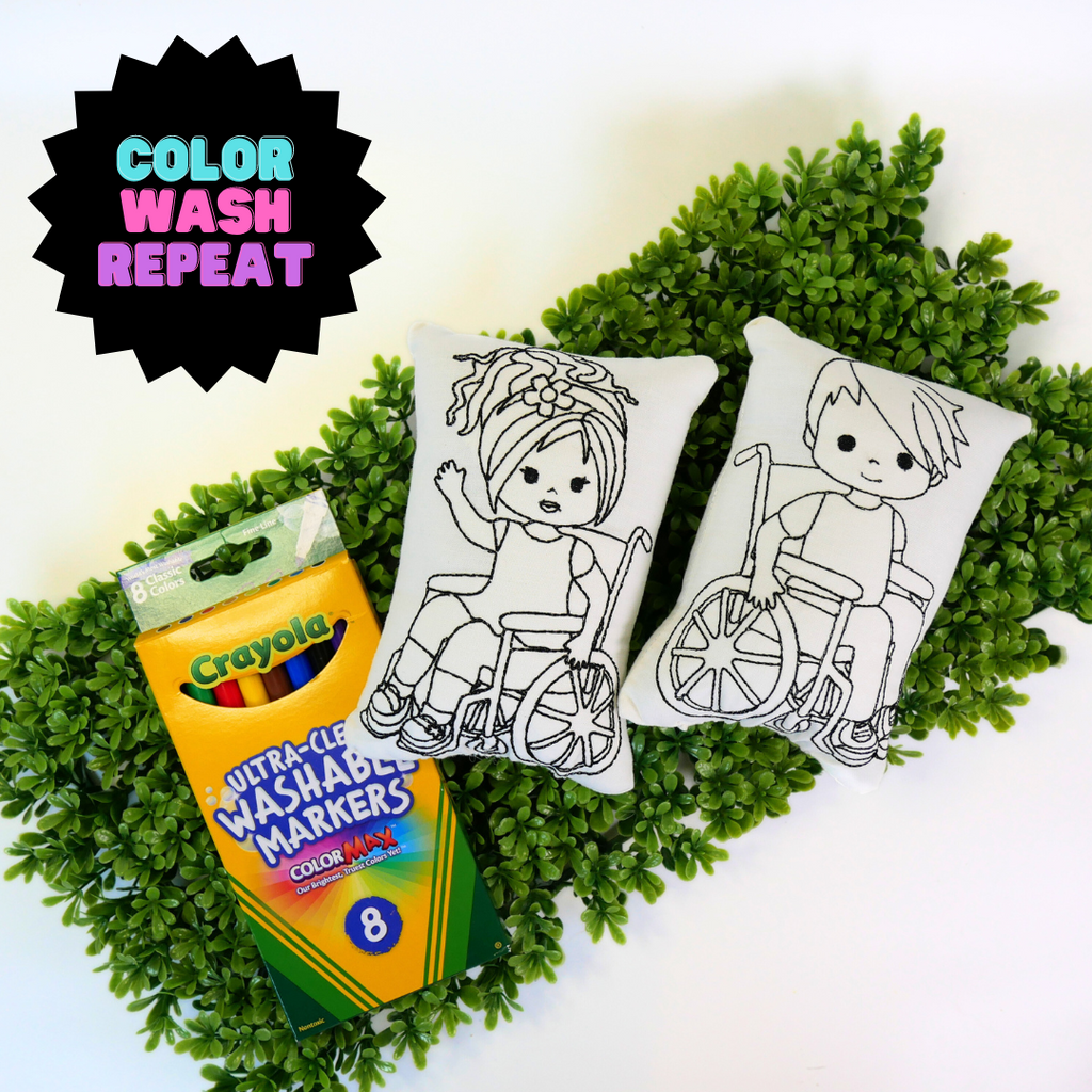 Wheelchair Kids Doodle Dolls