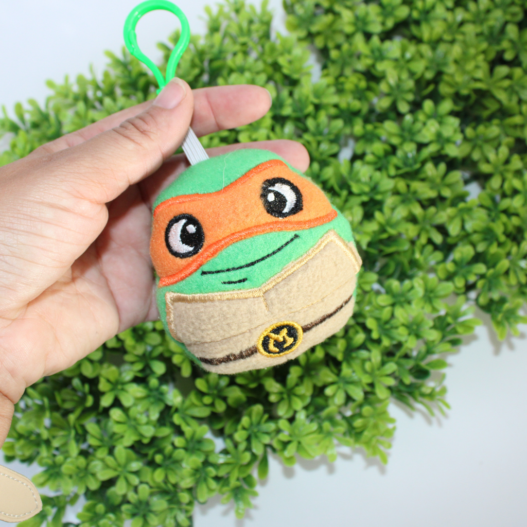Fighting Turtles plush bag buddy keychains