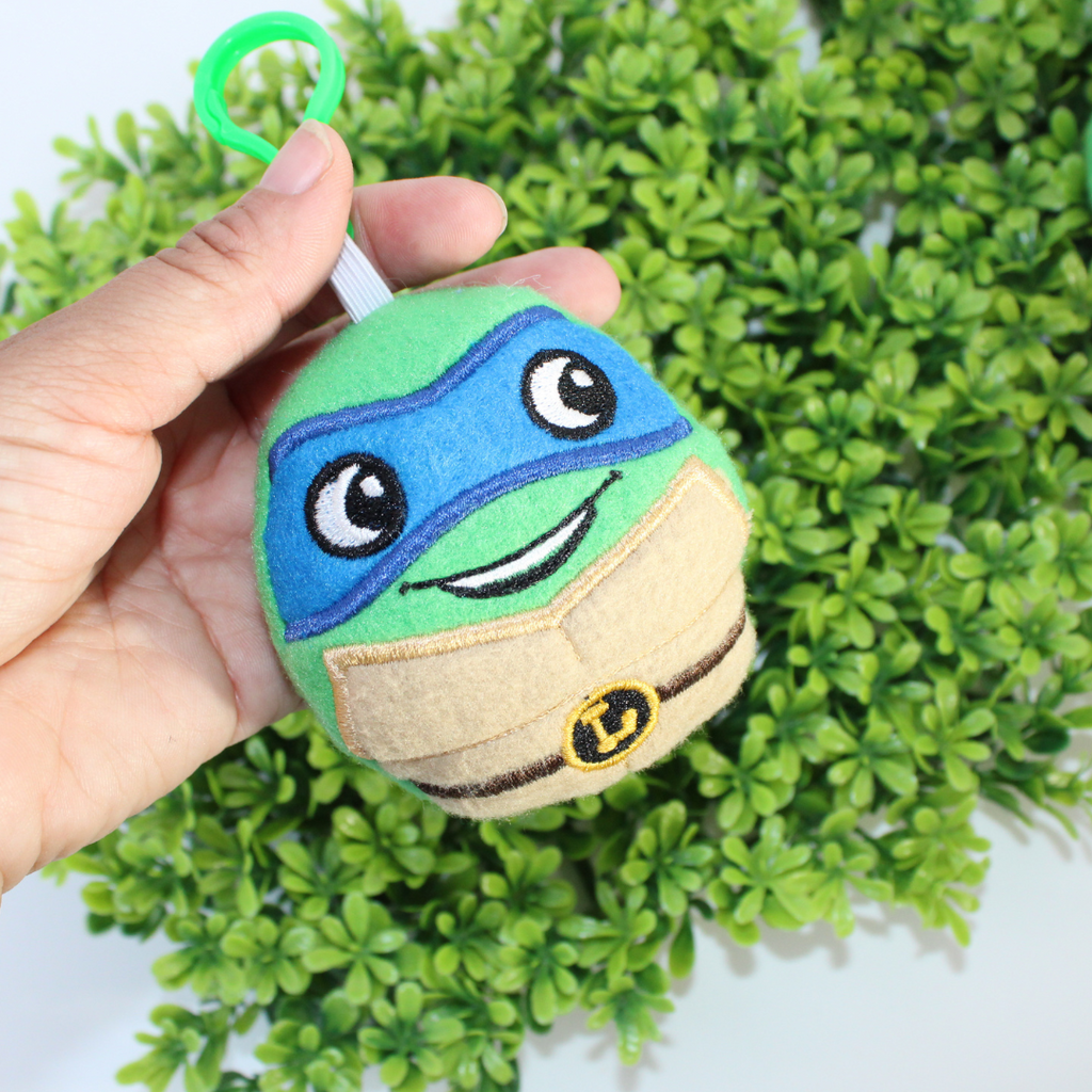 Fighting Turtles plush bag buddy keychains