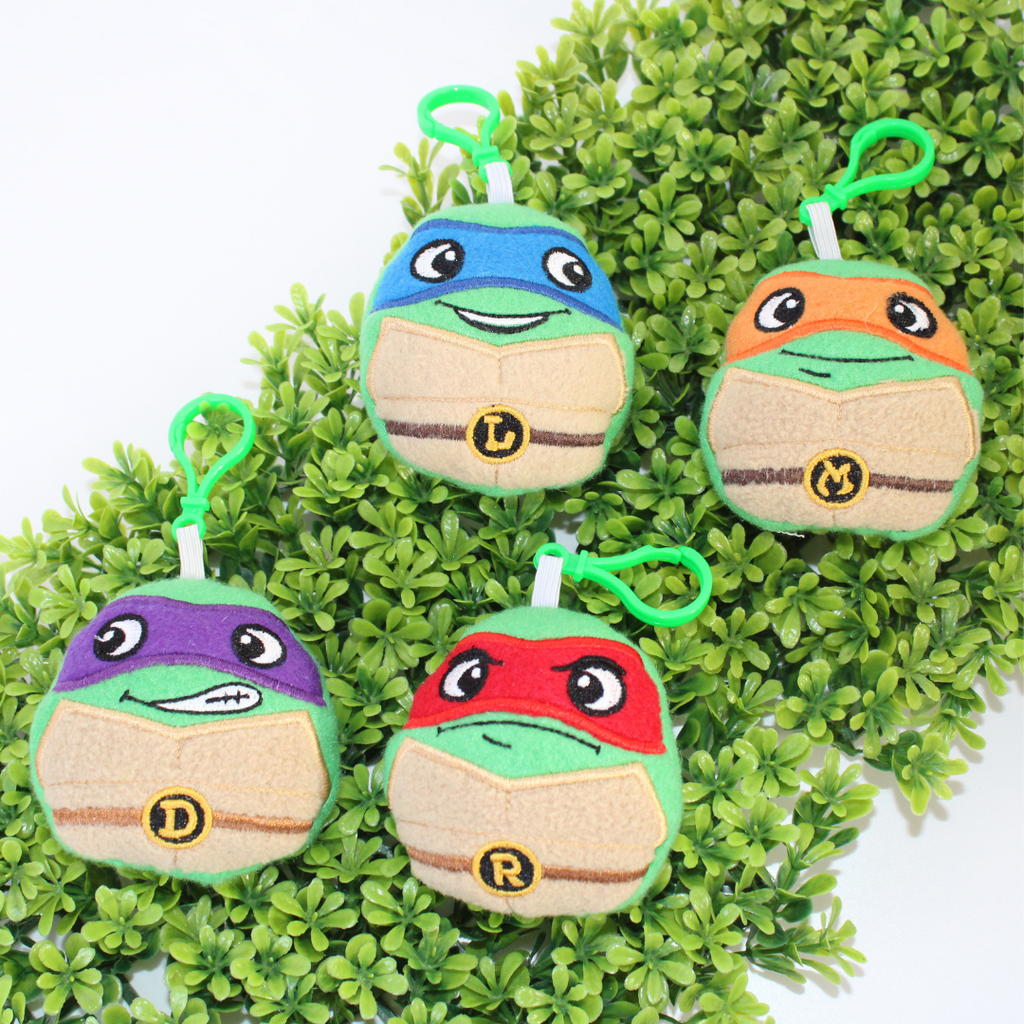 Fighting Turtles plush bag buddy keychains