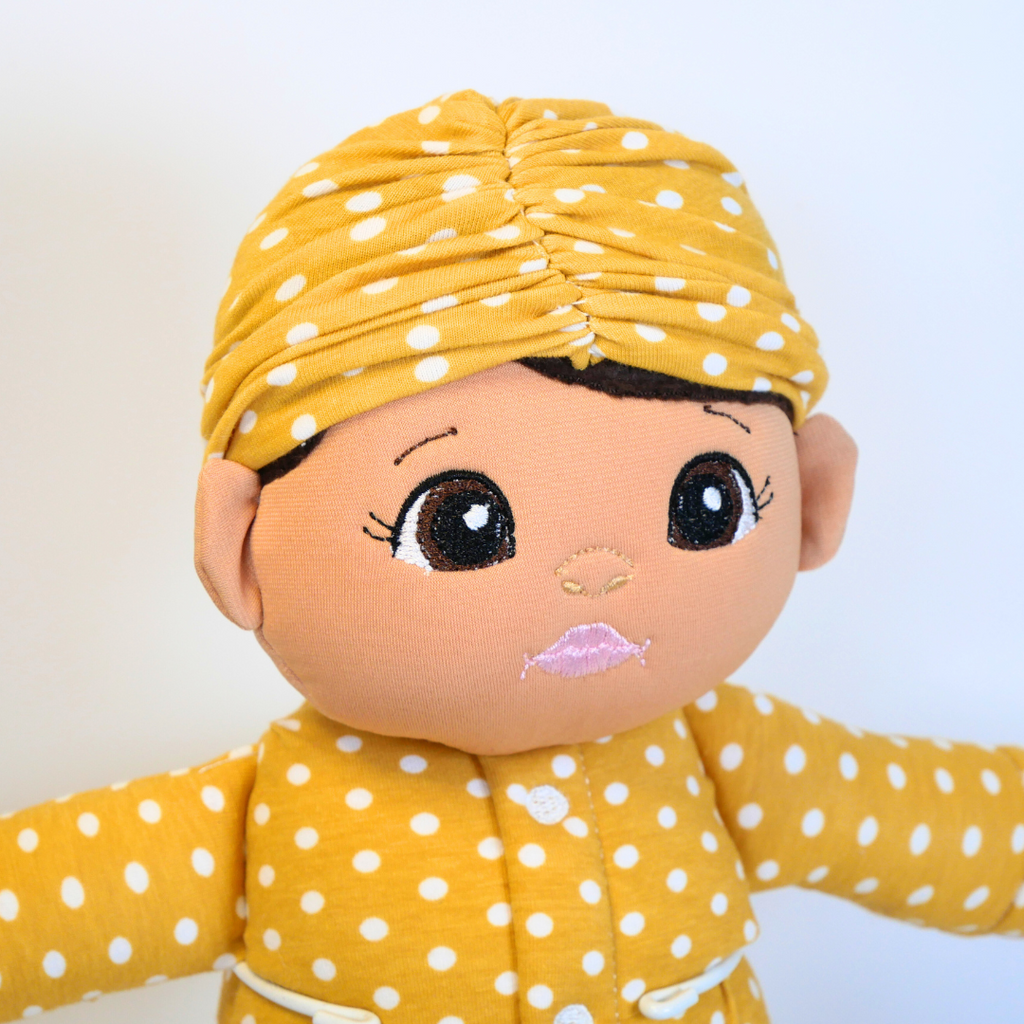 Cuddle Cuties: Yellow Polka Dot