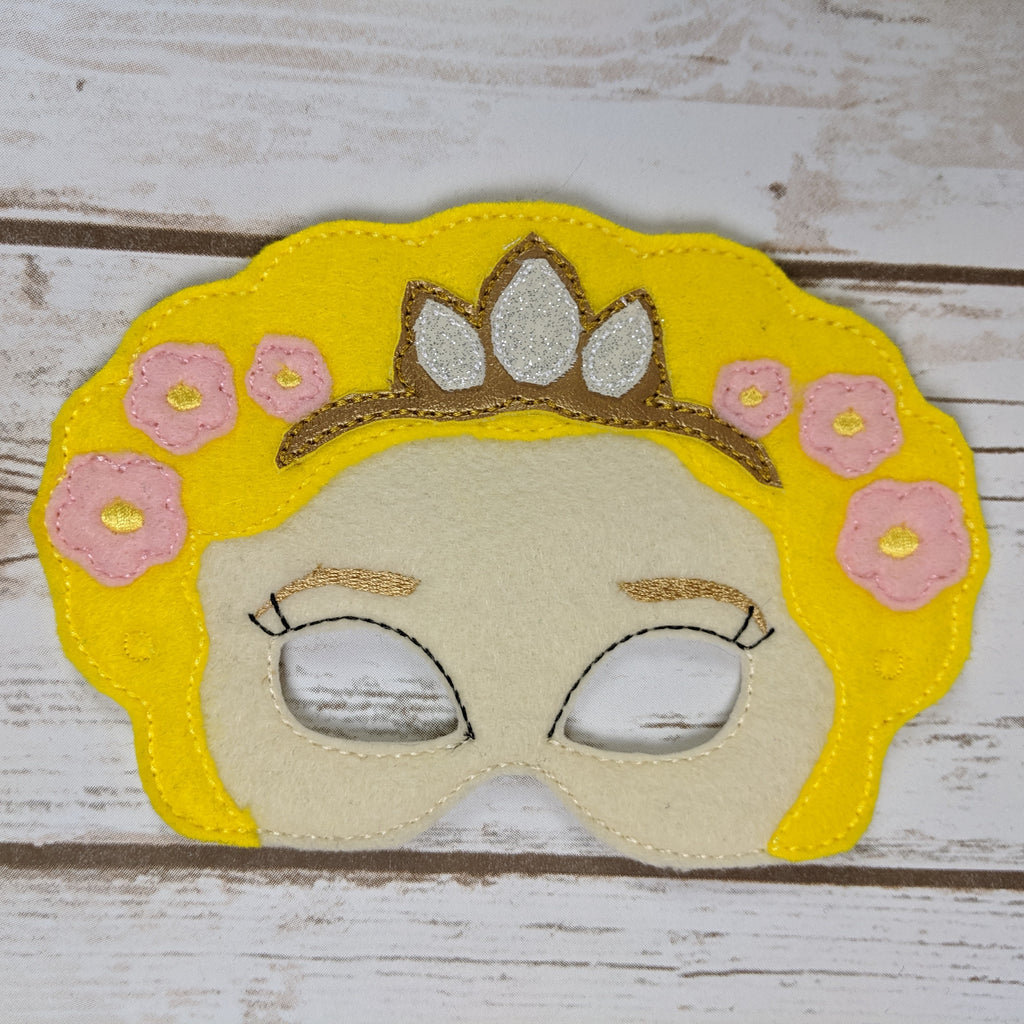 Golden Hair Princess Masks