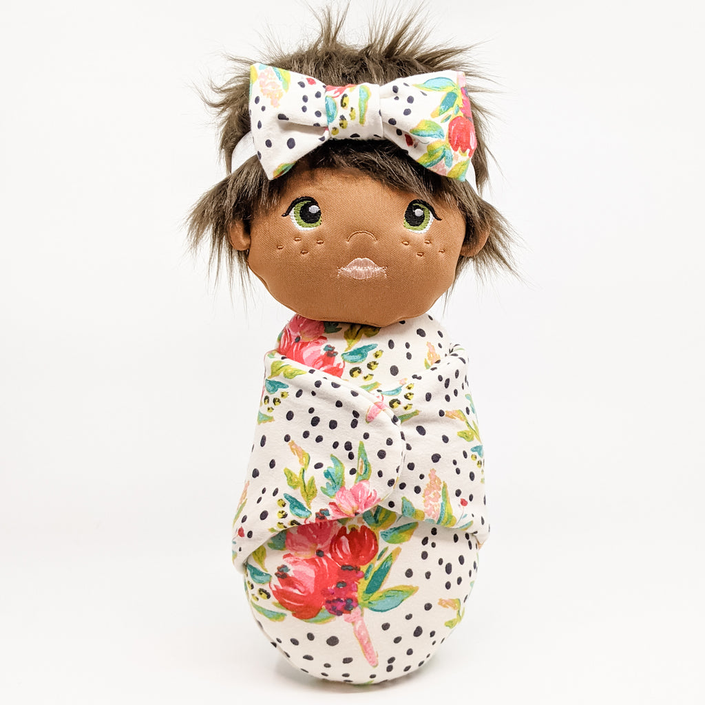 Cherry Swaddle Sweetie in Floral Bouquets