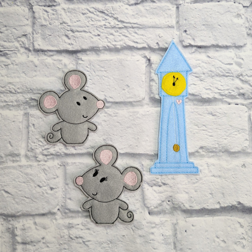 Hickory Dickory Dock Finger Puppets