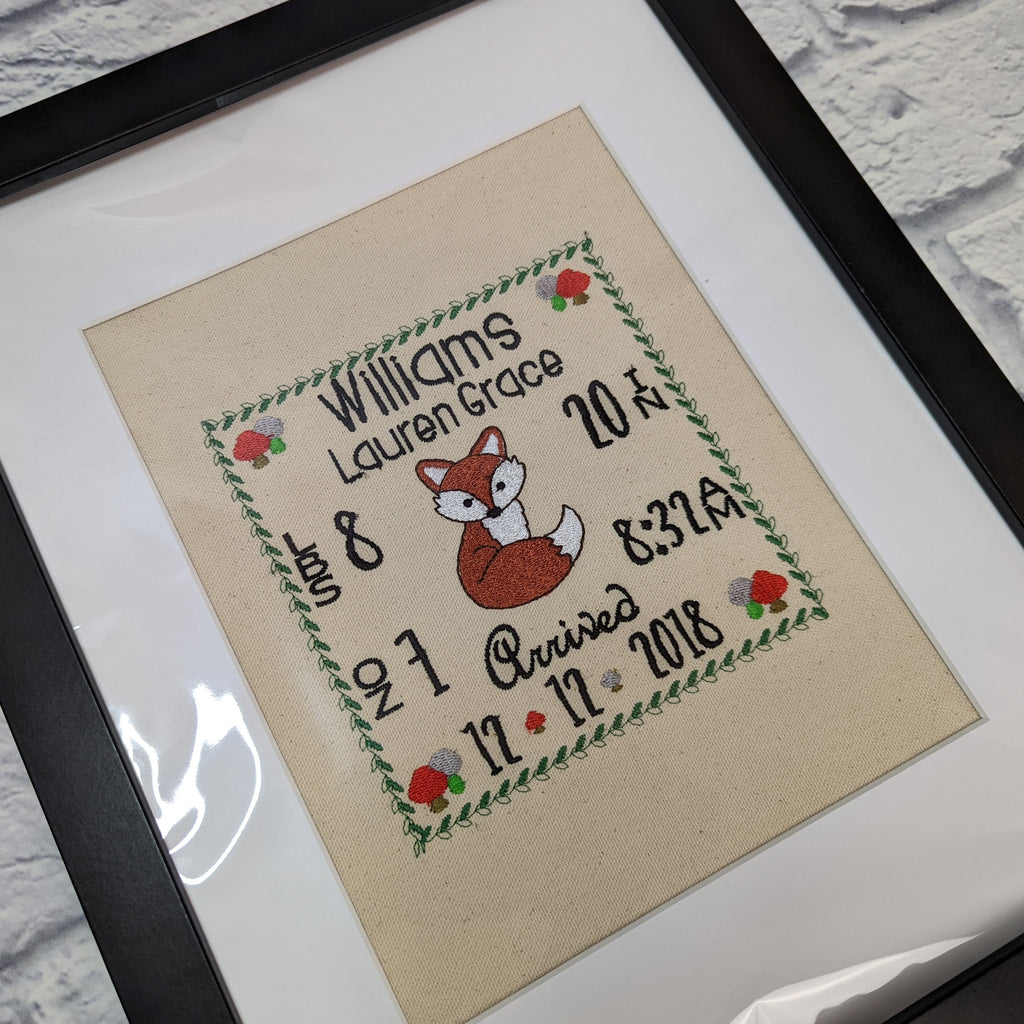 Fox Birth Announcement