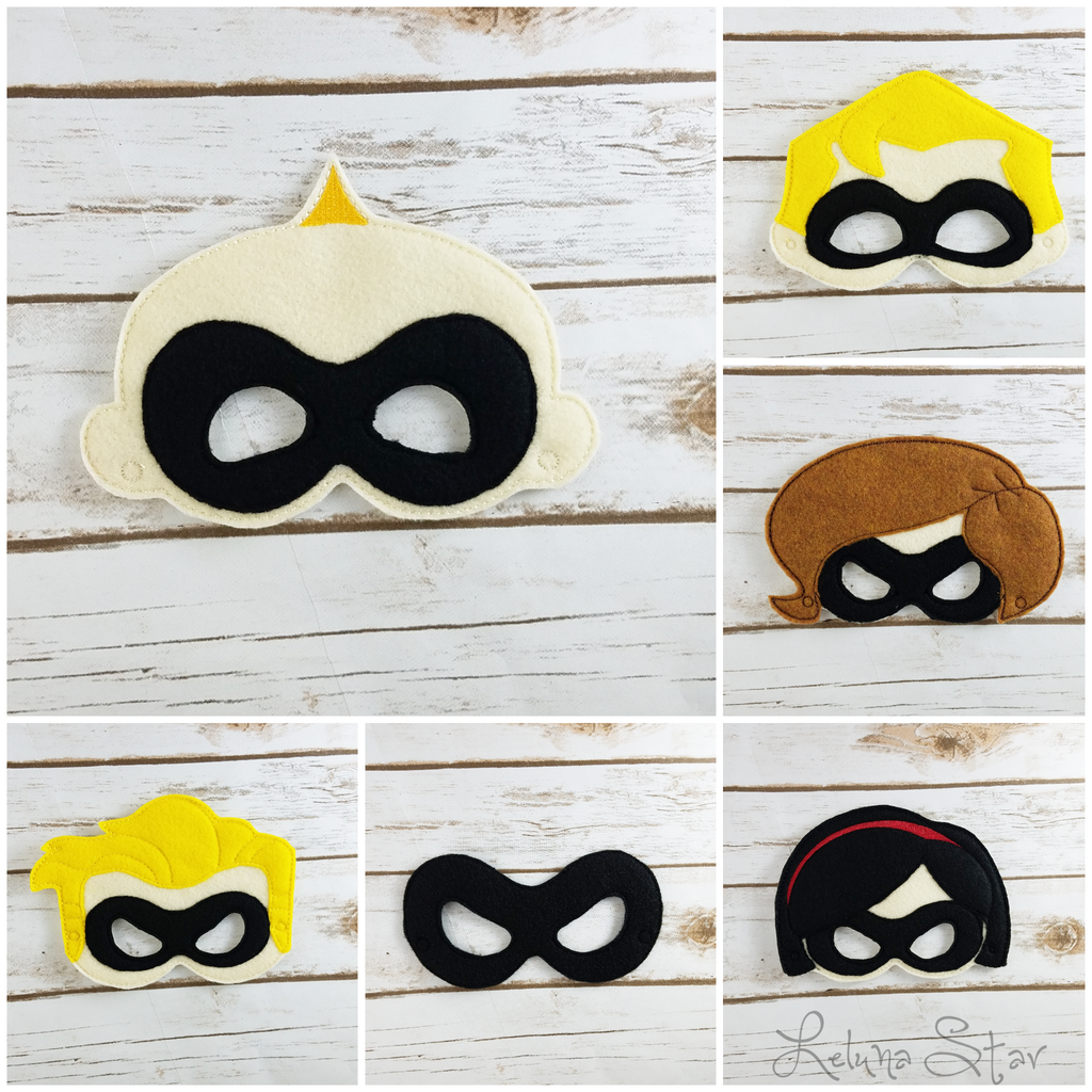 Superhero Family Masks